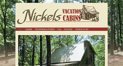 Desktop Screenshot of nickelsvacationcabins.com